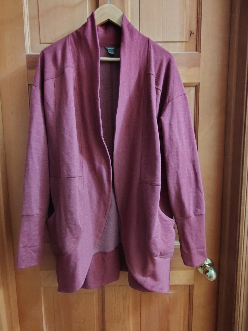 Women's Open Front Draped Cardigan Jacket